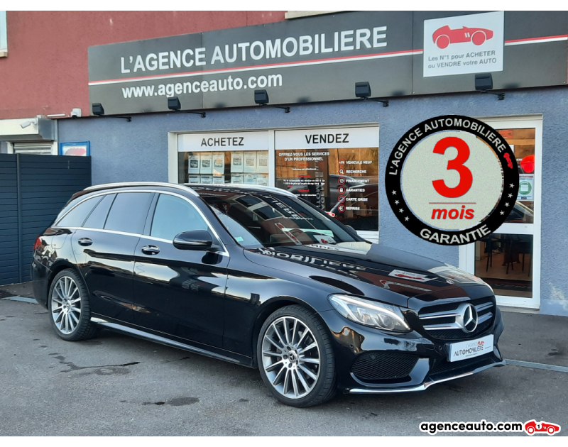 Achat voiture occasion, Auto occasion pas cher | Agence Auto Mercedes Classe C BREAK 220 D SPORTLINE 9G-TRONIC Noir Année 2018 Automatique Diesel